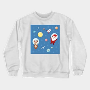 Christmas in deep space Crewneck Sweatshirt